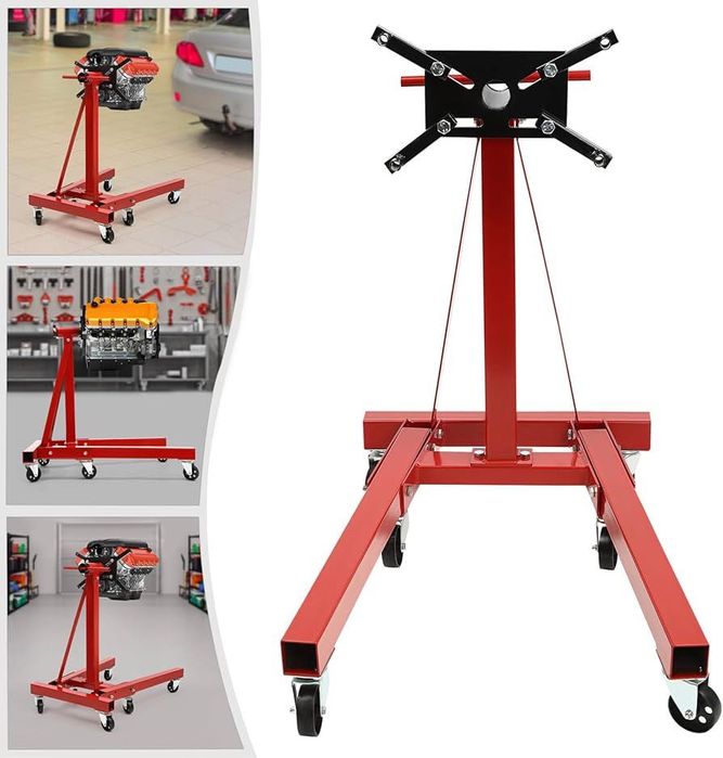 Въртяща стойка за двигатели – 900 кг Усилена конструкция немска