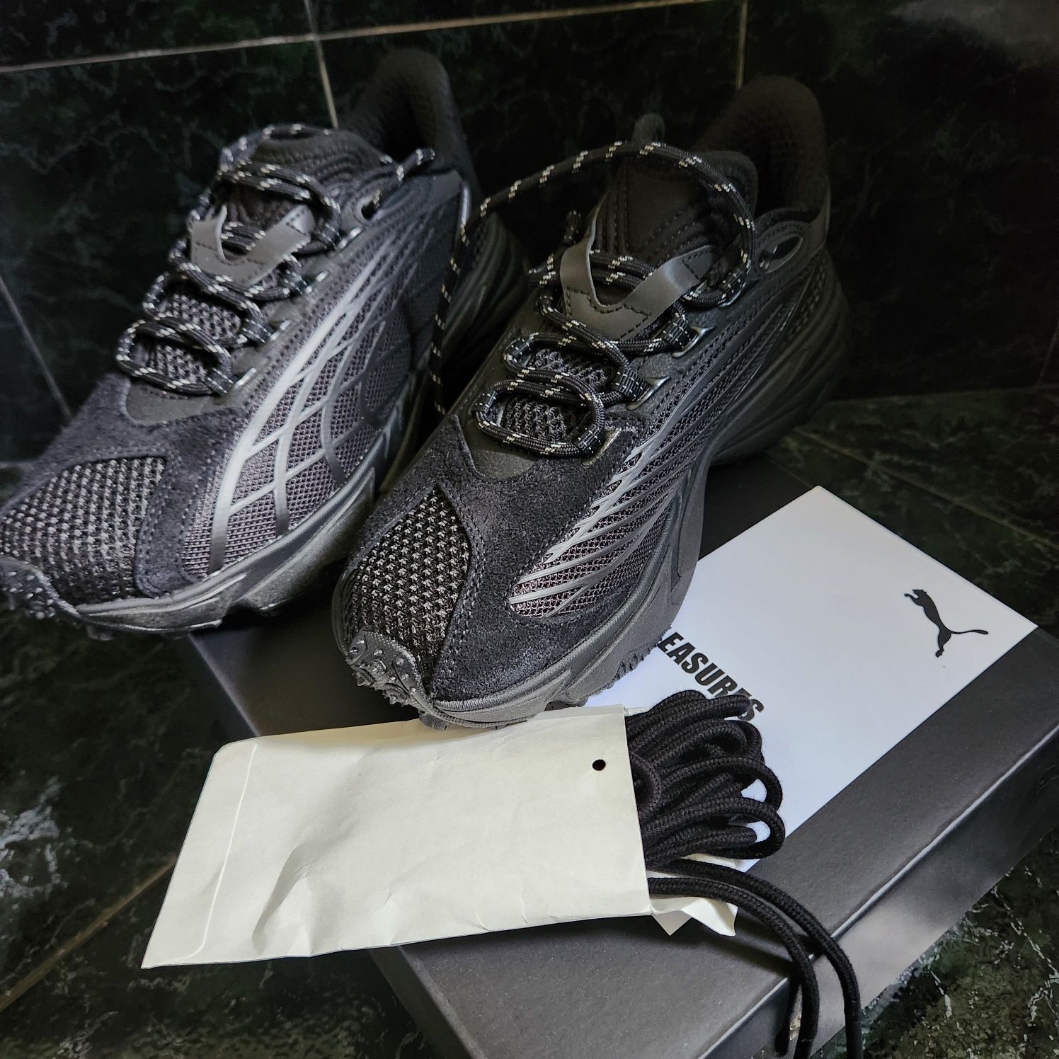 Puma Pleasures Spirex 38номер черни маратонки дебела подметка sneakers