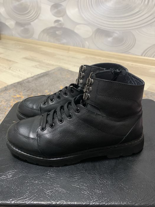 Зимнии ботинки из чистой кожи