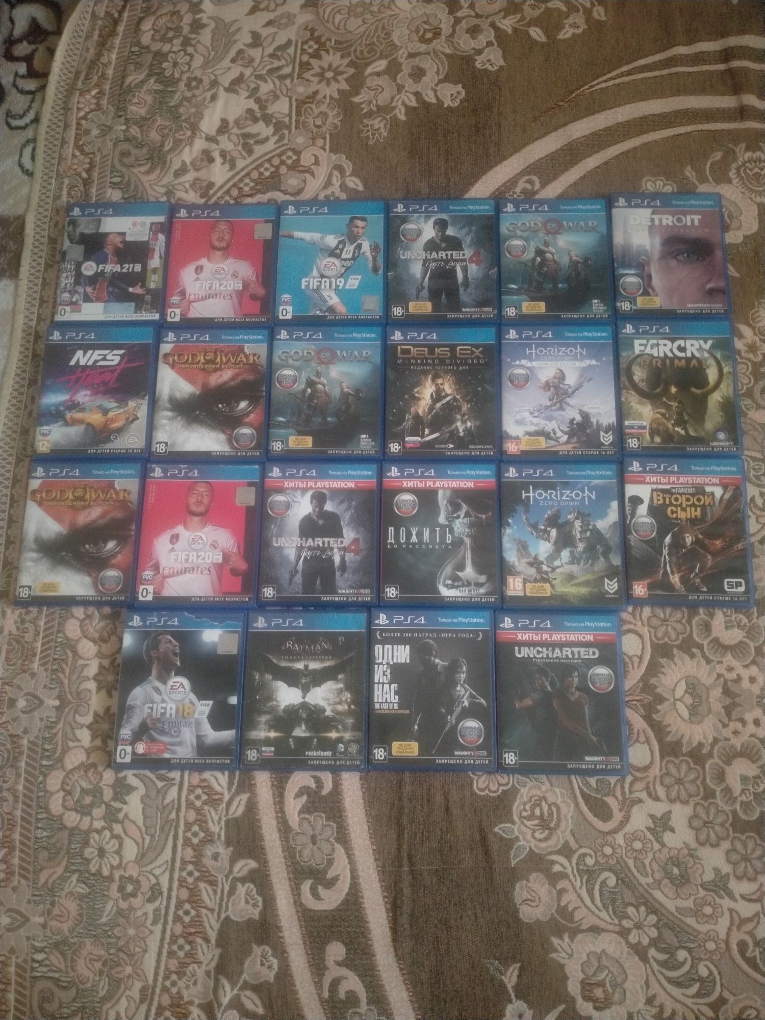 Ps4 продаю игры все диски в идеальном состоянии каждый по 10.000