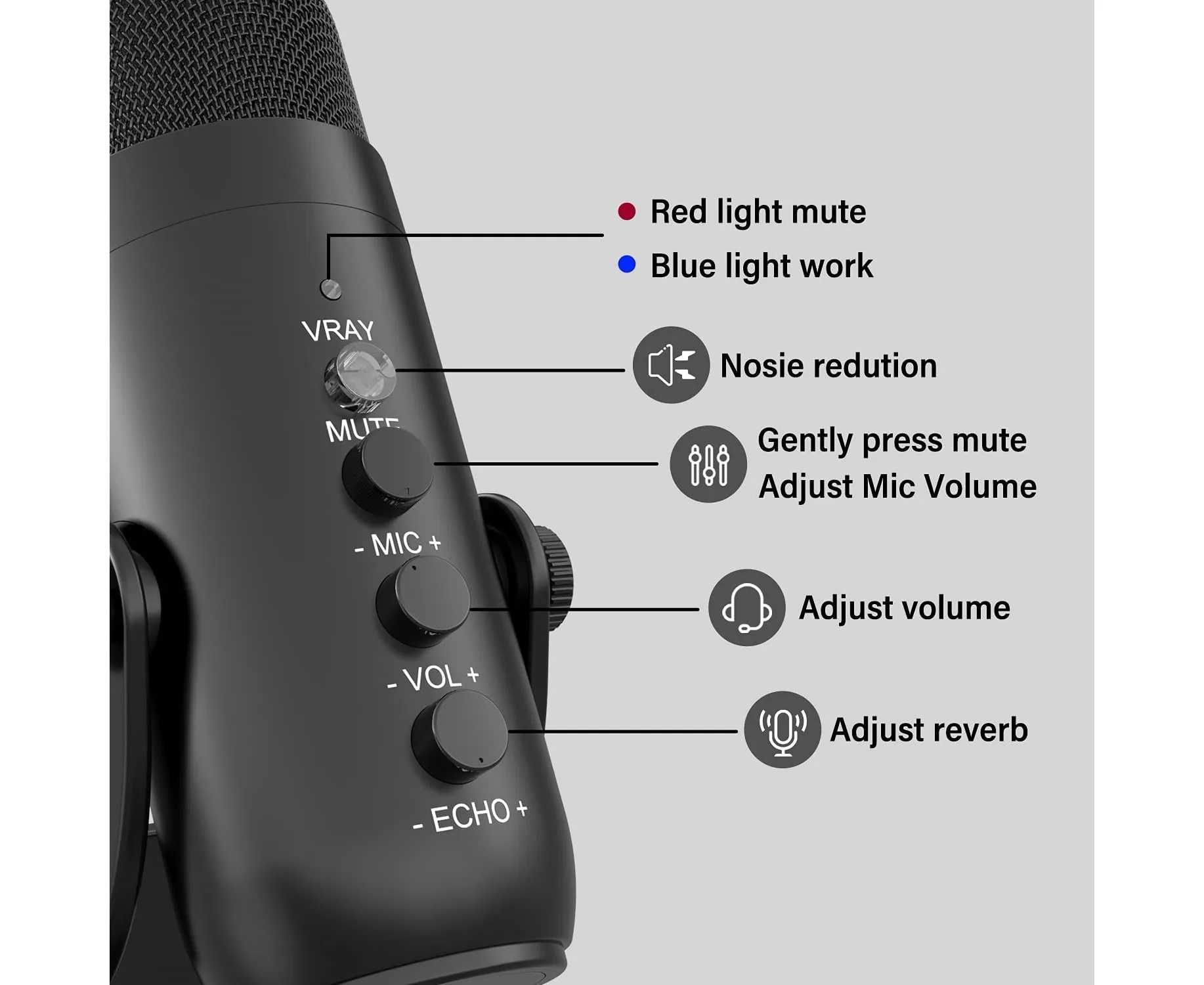 Mikrofon MC PW8 / Профессиональный USB-микрофон