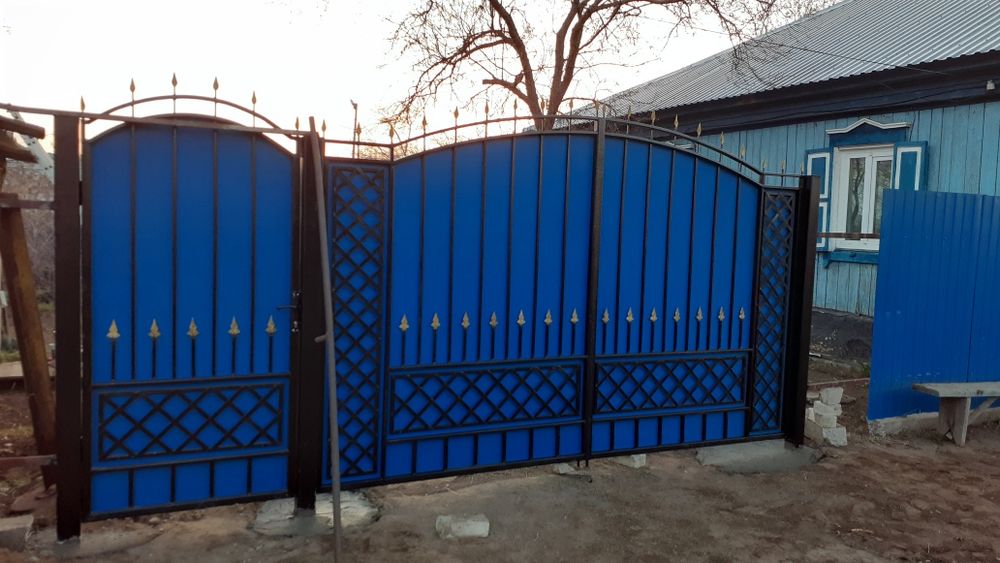 Ворота, заборы, навесы, полисадники, калитки, решетки на окна, козырьк