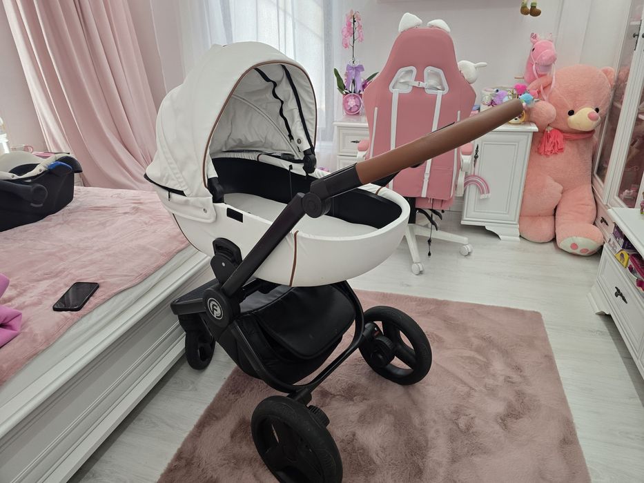 Carucior krausman 3 in 1 topaz lux alb