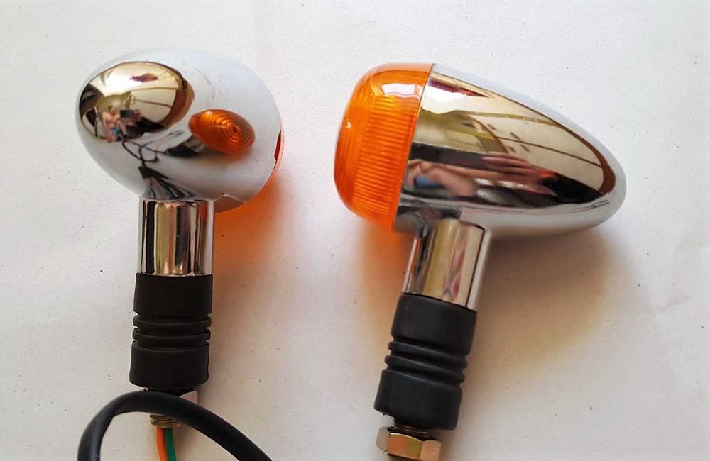 Semnalizari moto chopper  cromate