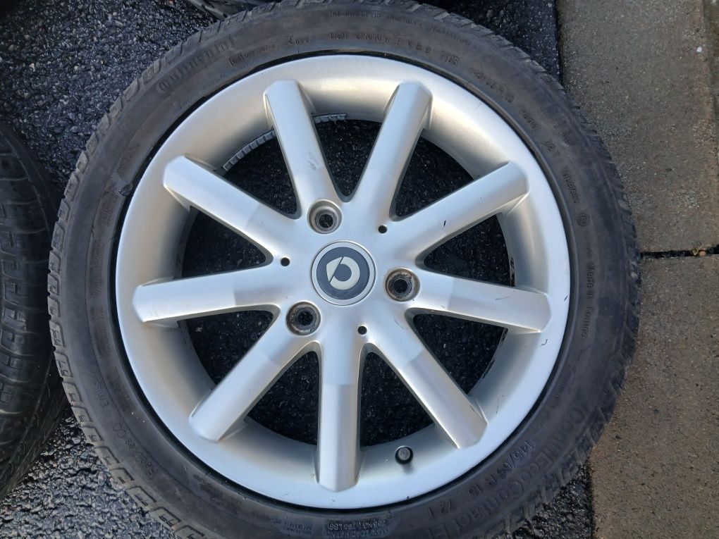 Оригинални Алум джанти 15цола за Smart. for two.roadster.3×112.Смарт.