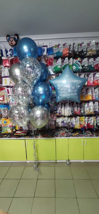 Гелиевые и фольгированные шары для выписки из роддома