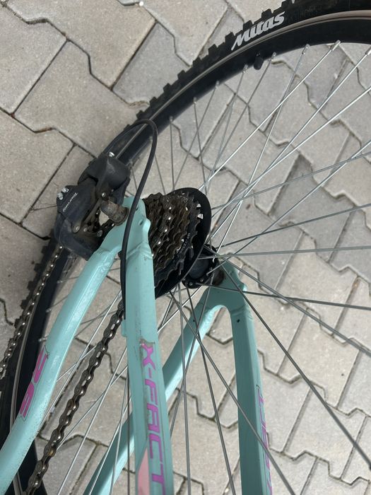 Bicicleta x-fact albastra bmx negru