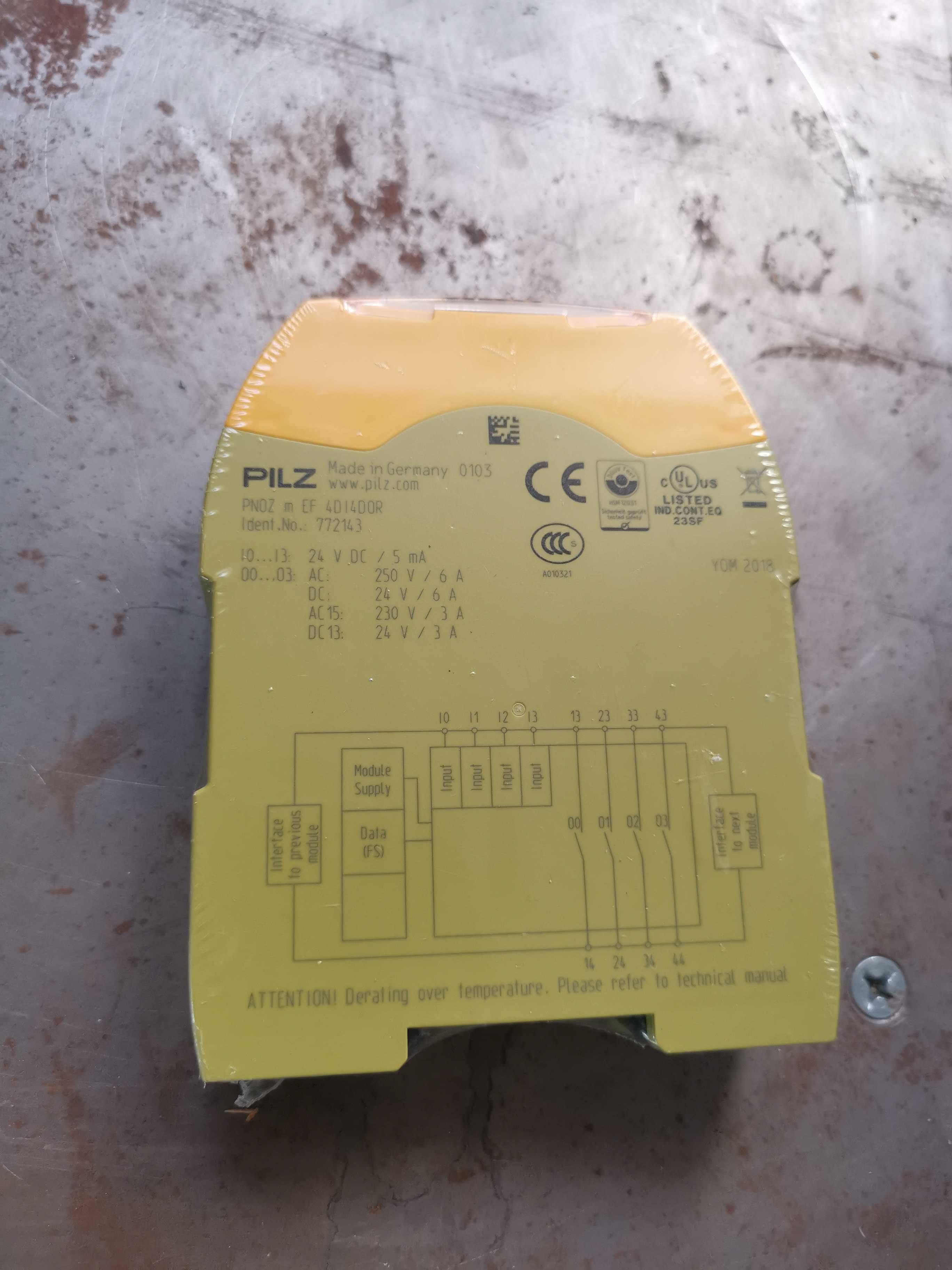 Releu safety modul input/output Pilz 772143 - PNOZ m EF 4DI4DOR
