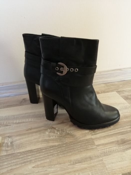 Botine negre piele 37
