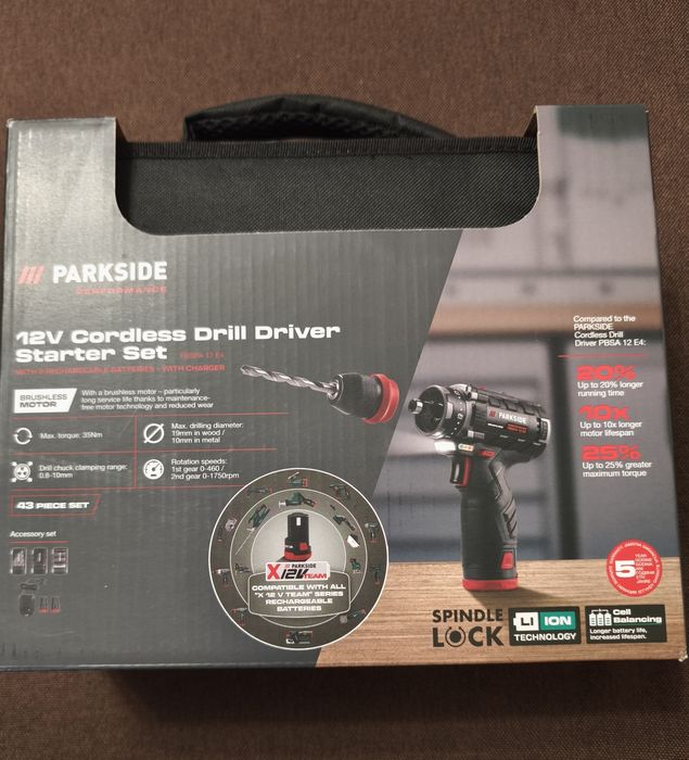 Set Filetantă/Masina de gaurit si insurubat PARKSIDE Performance 12V