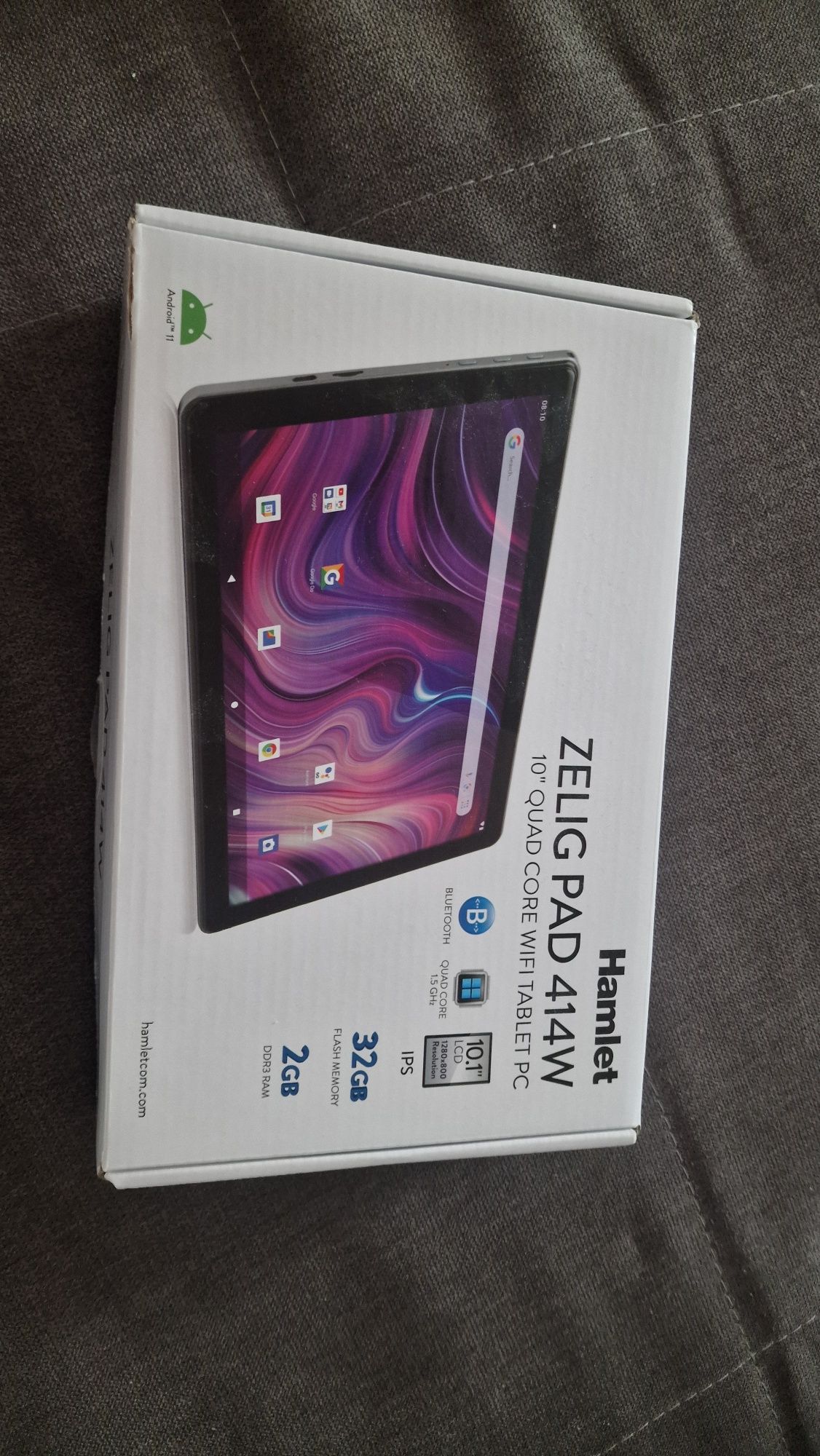 HAMLET Tablet Zelig Pad 414W Grigio 10.1" HD Quad Core RAM 2GB Memory