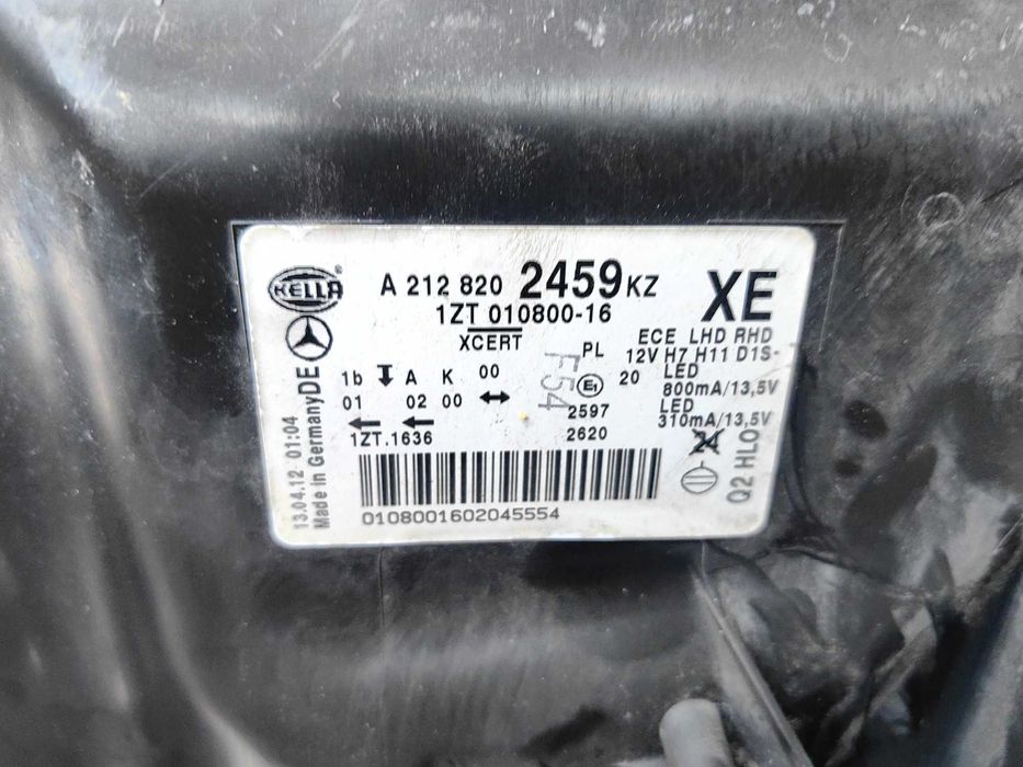 Оригинал;ен фар Мерцедес Е 212  Mercedes E 212 Led Bixenon