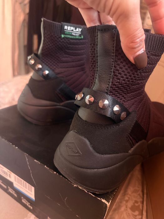 Оригинални обувки чорап Replay