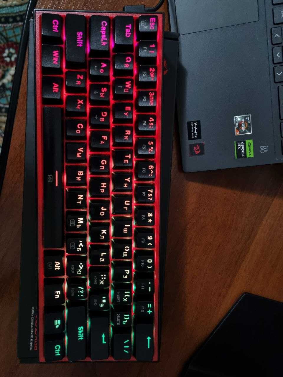 Redragon Fizz RGB Black гейминг клавиатура, gaming klaviatura