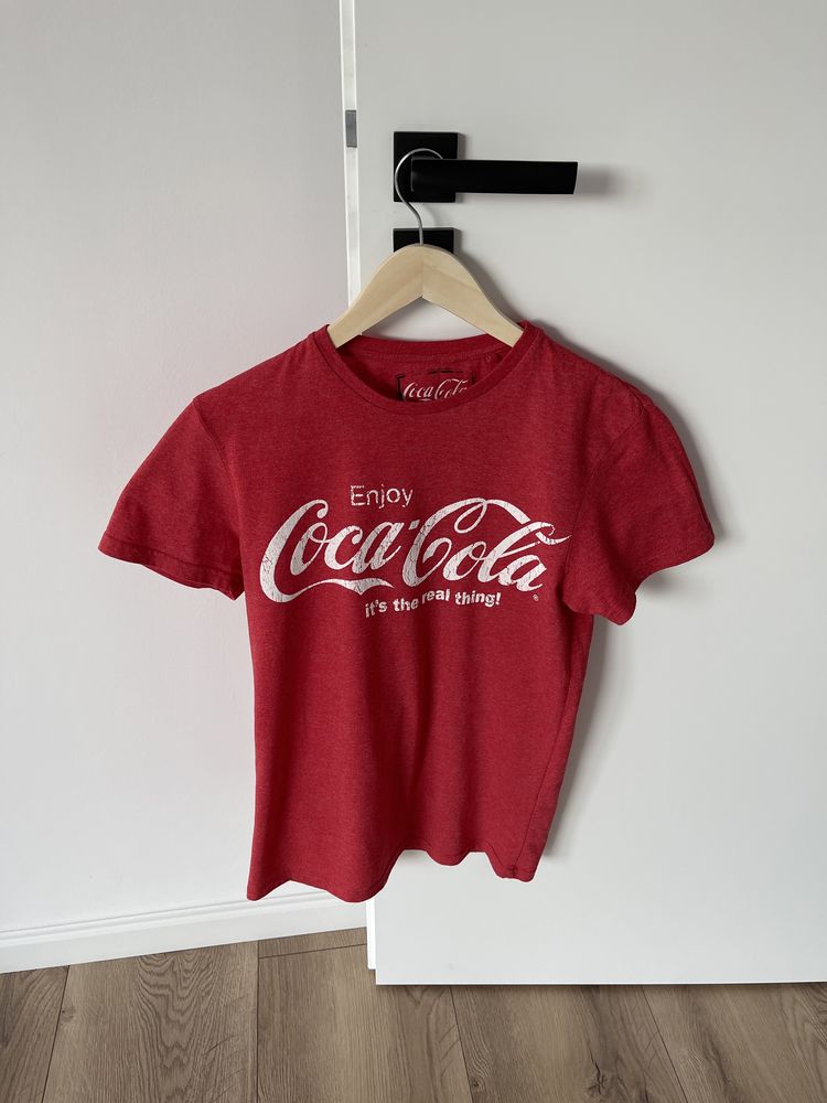 Tricou COCA COLA Vintage Rosu Barbati | Marime S