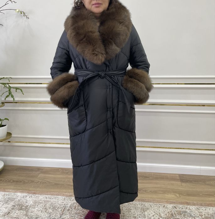 Верхняя одежда, производство турция, натуральный песец под собрль