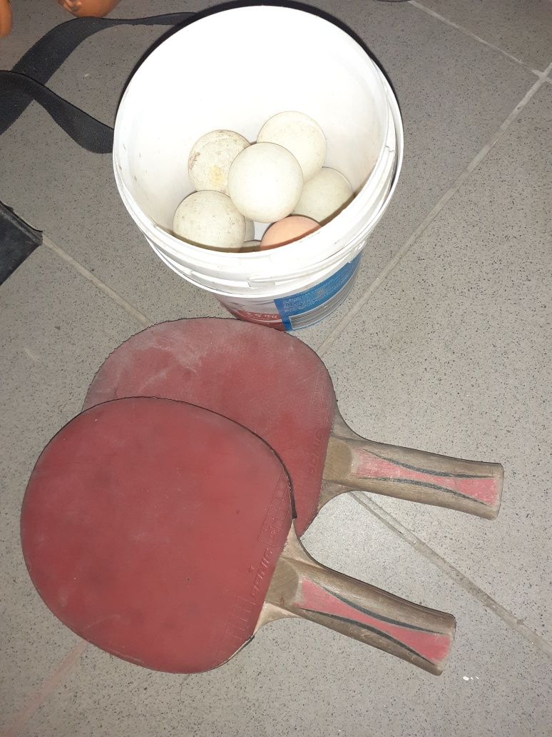Vând/schimb Palete ping pong+20 mingii