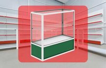 Прилавок торговый из профиля и стекла, Акция,витрина,для магазина papr