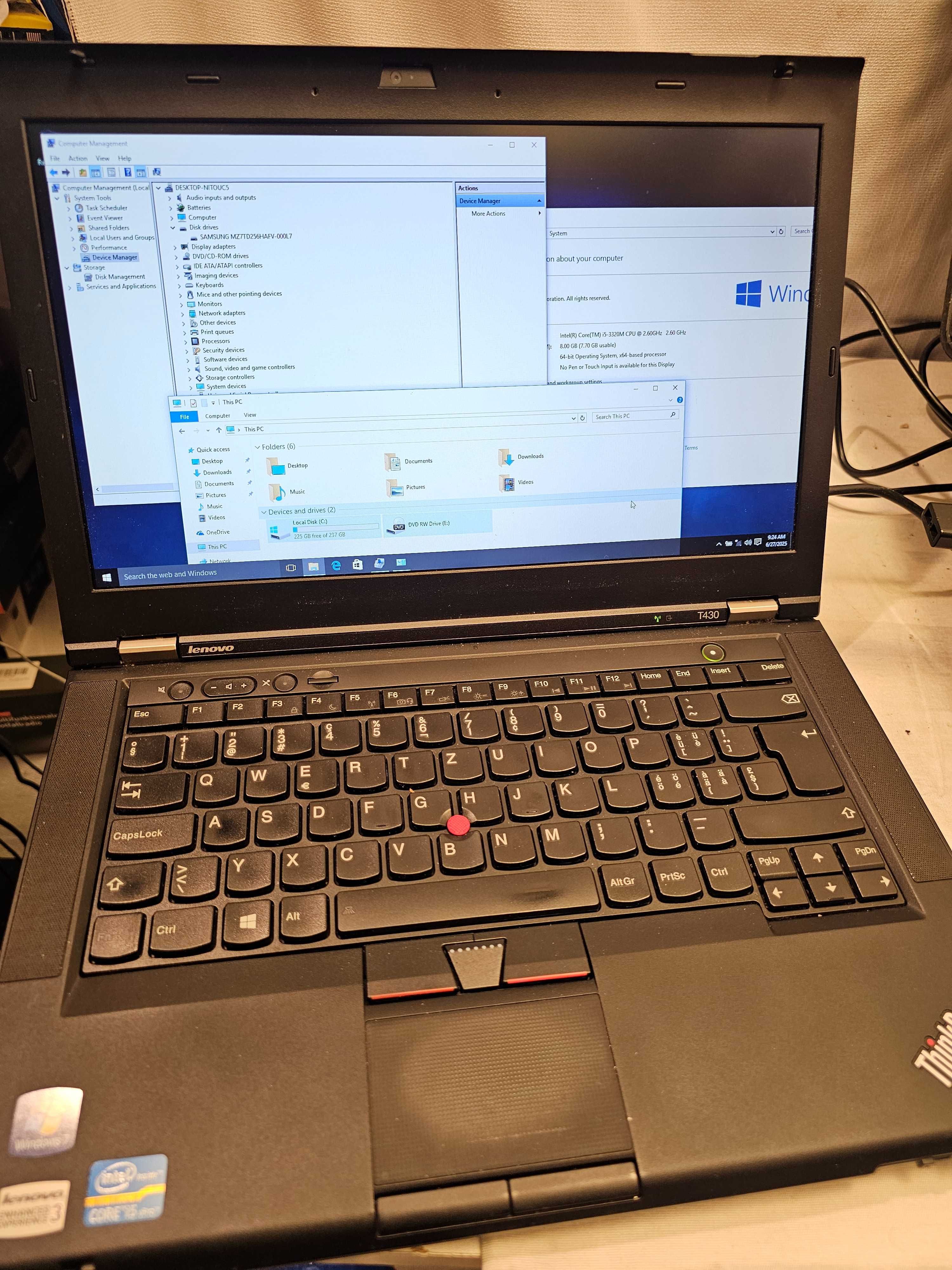 Laptop Lenovo Thinkpad T430 I5