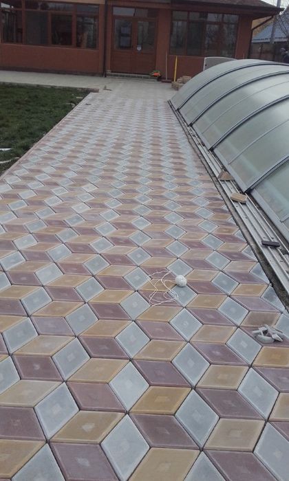 Pavaj, pavele, borduri, dale. Montaj pavaj