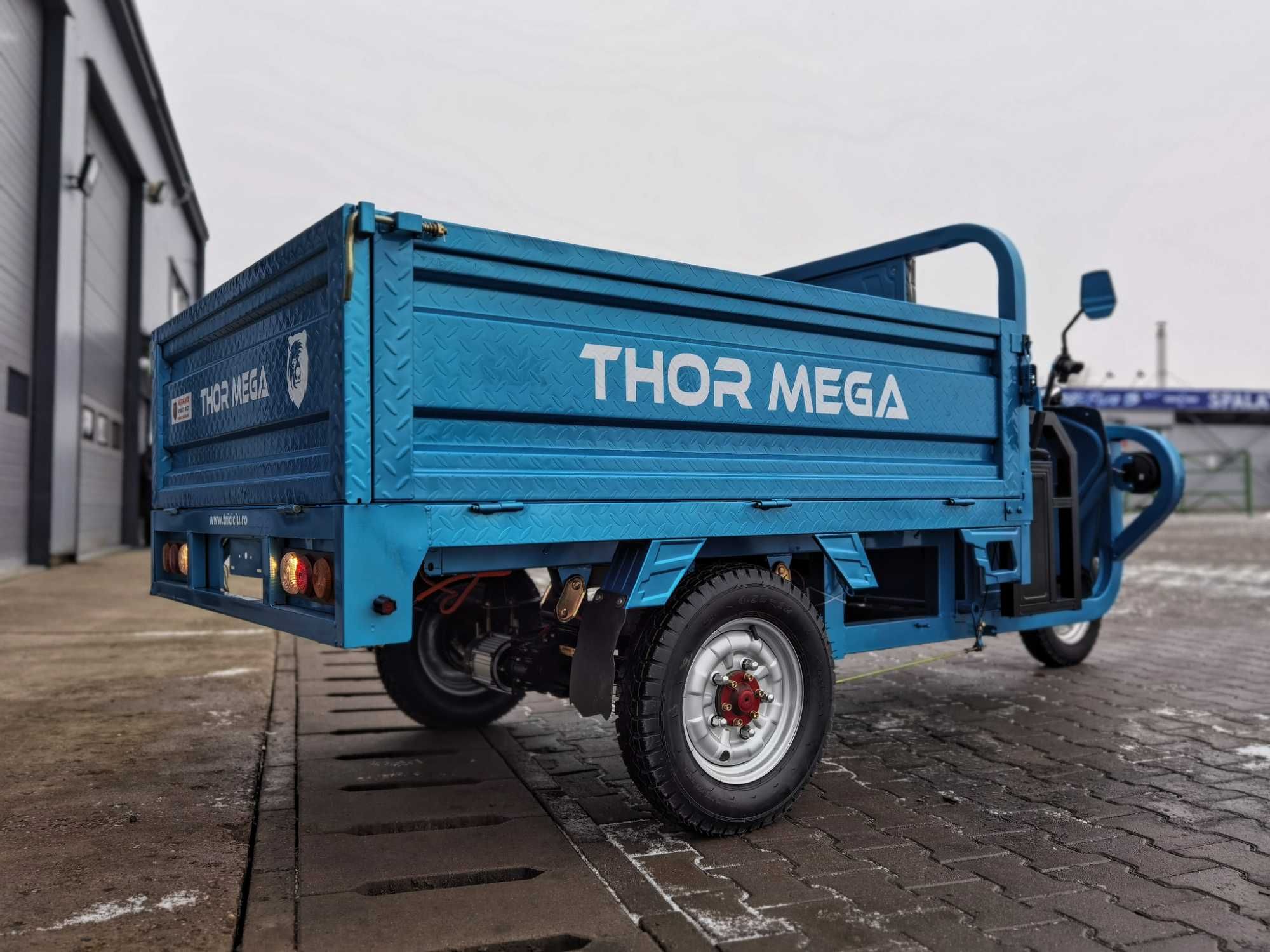 Triciclu Thor MEGA 1500W electric 1000kg nou Agramix