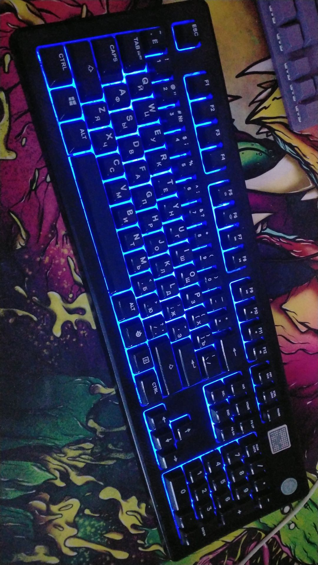 Клавиатура Мембранная Steelseries apex 100