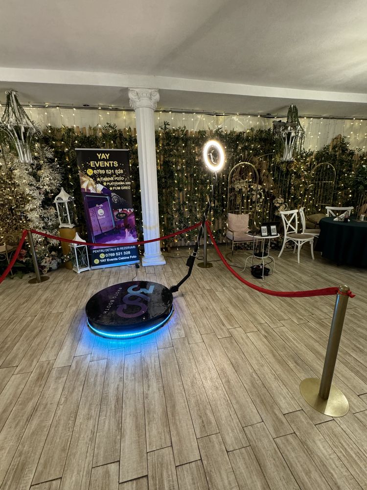 Cabina foto Oglinda Magica Fum greu platforma 360