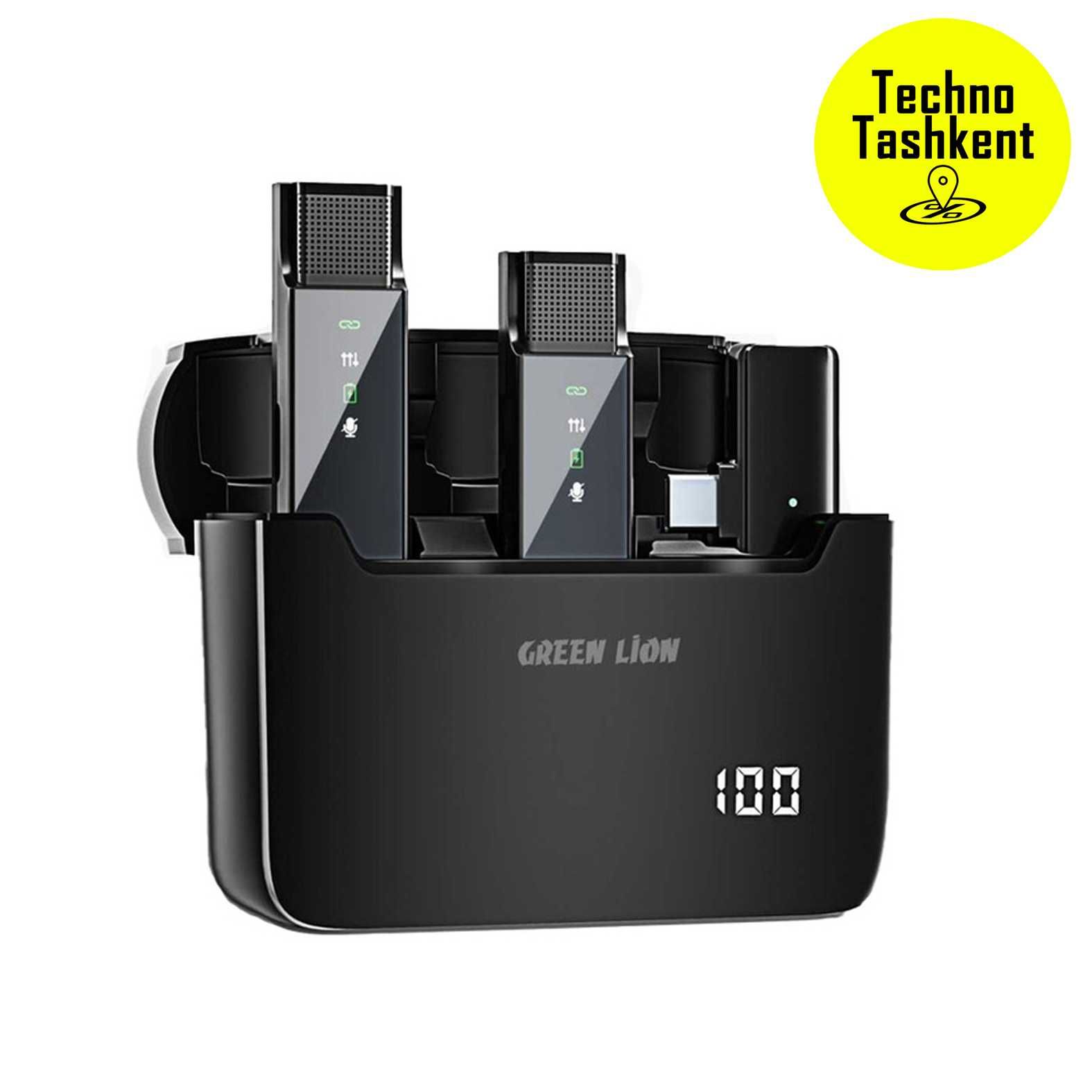 Микрофон с цифровым дисплеем Green Lion, 2 в 1 Type-C, (Dostavka Bor)