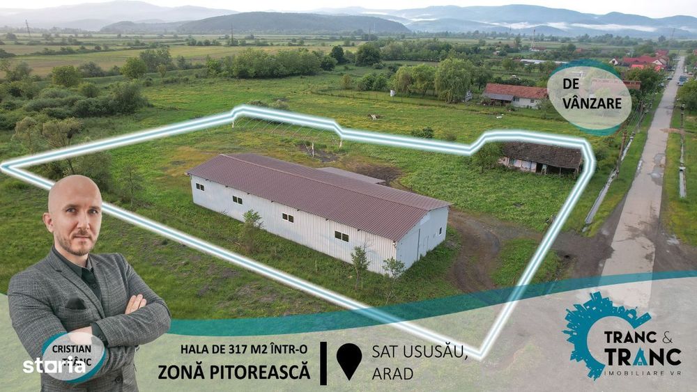 Hala noua de 317 m2, intr-o zona feerica, in Ususau