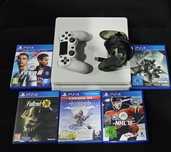 Consola ps 4 slim + 5 jocuri originale