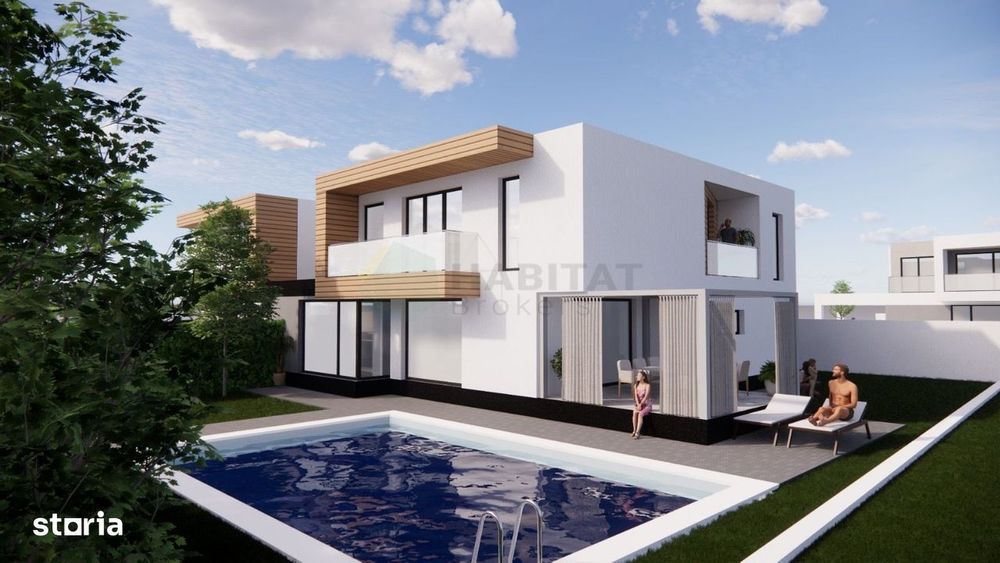 Teren central cu Autorizație de construire pt 2 vile