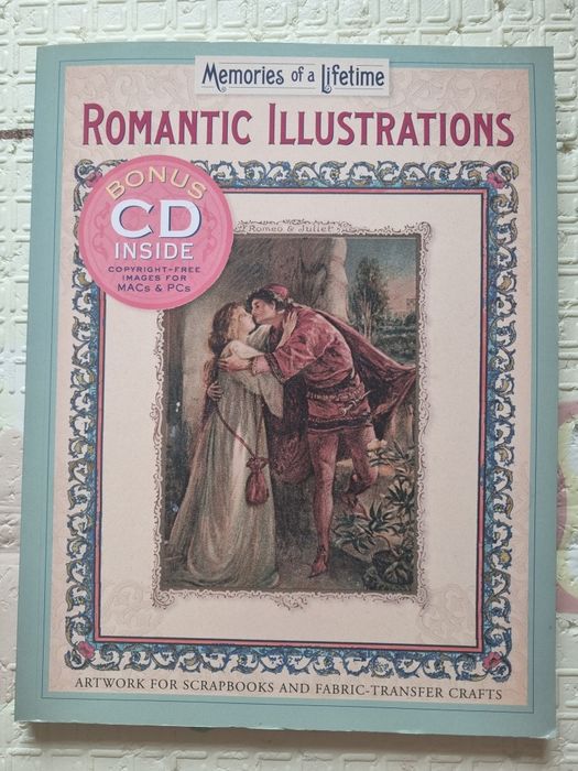 Romantic Illustrations: Artwork for Scrapbooks & Fabric-Transfer Craft