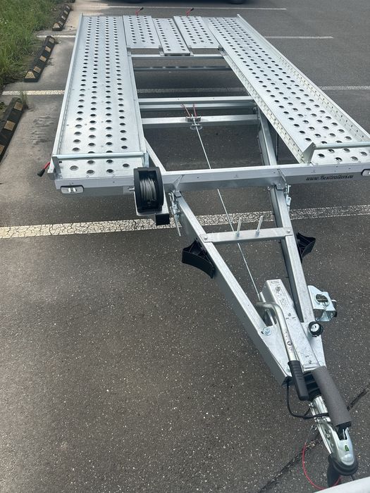 Platforma auto 1.5 T 1 axa categ B troliu basculabila NOUA amortizoare