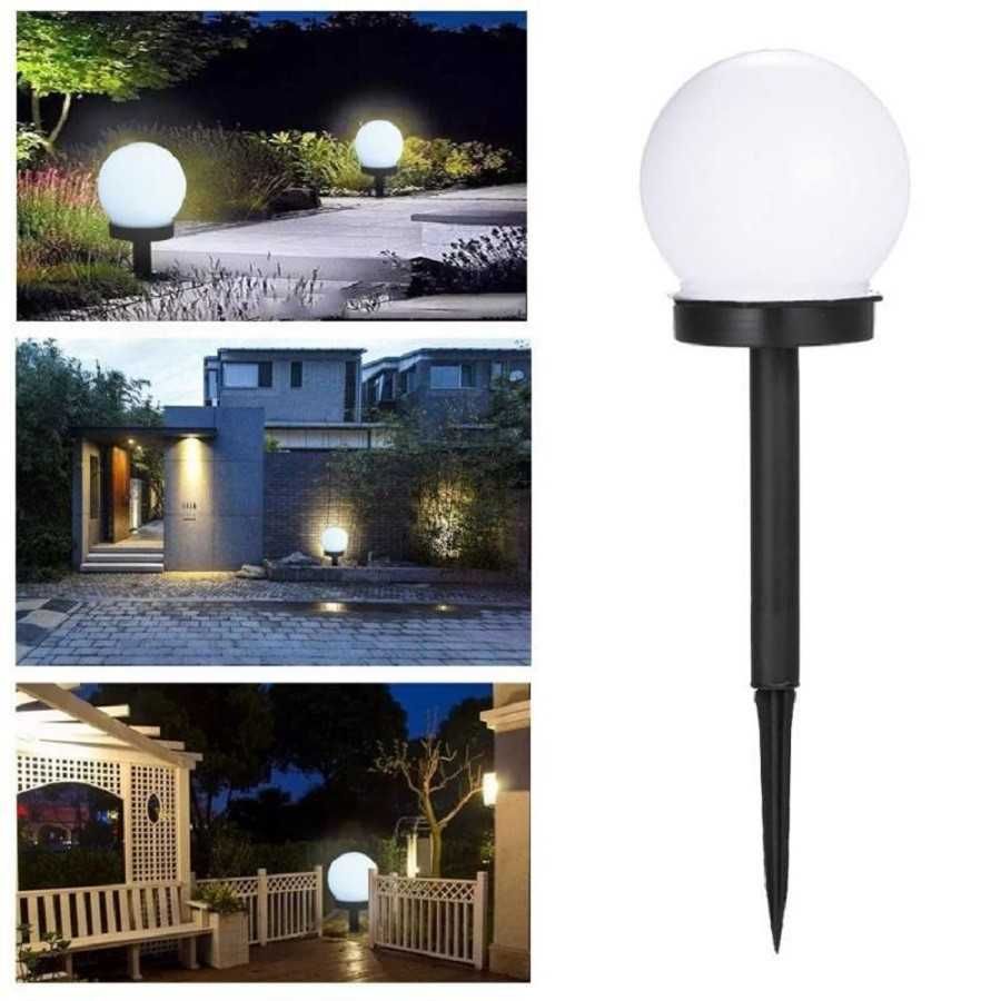 Set lampi decorative solare exterior gradina iluminare alei