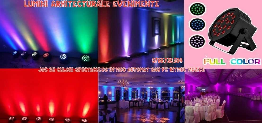 Lumini arhitecturale * Orga de lumini 18 led * Joc de culori disco dj