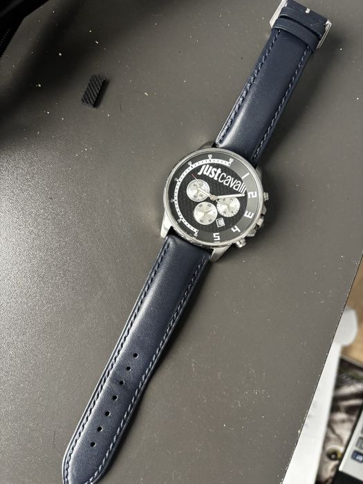 Марков часовник Just Cavalli – запазен, с кожена каишка