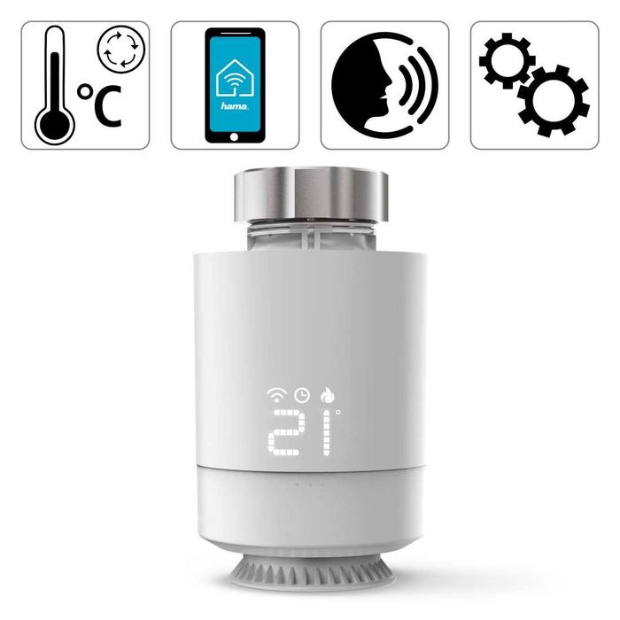 Смарт термостат за радиатор Hama WLAN,176592