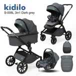 Детская коляска Kidilo 3в1 детские коляски Алматы + сумка в подарок