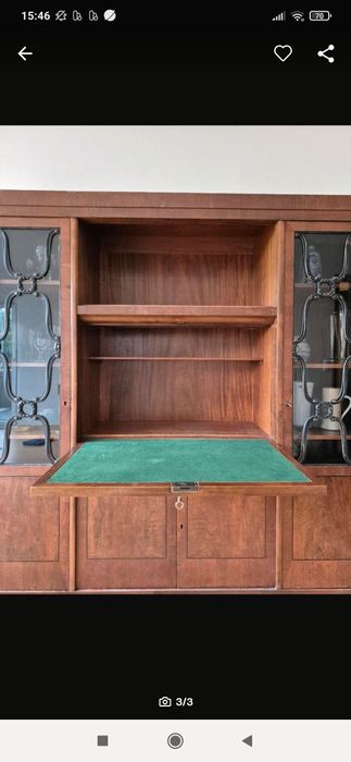 Dulap vitrina, lemn masiv