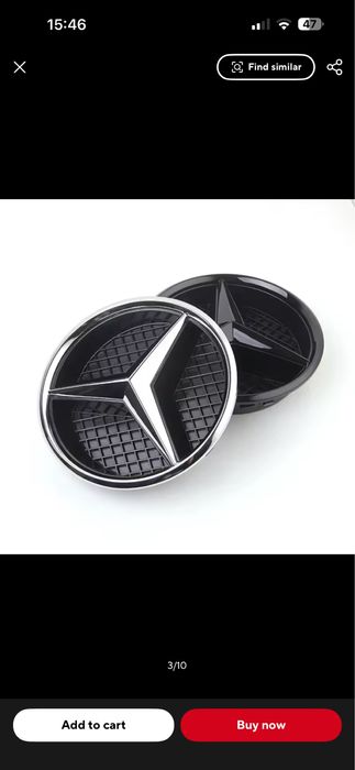 Vand Emblema Mercedes C Class/ E class Mirror Style Distronic /Clasic