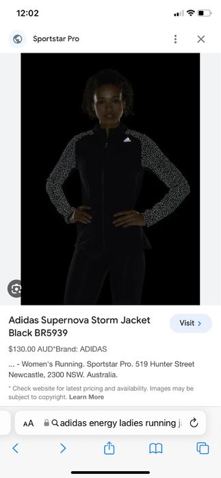 jacheta adidas S negru nou