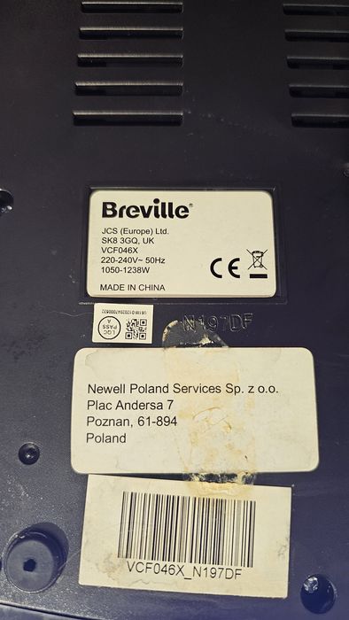 Breville Prima latte stare perfectă, curățată recent