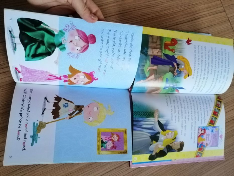 Set 2 carti de povesti in limba engleza Cinderella si Sleeping Beauty.