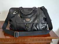 Geantă de călătorie Fossil originală – piele naturală, vintage, unicat