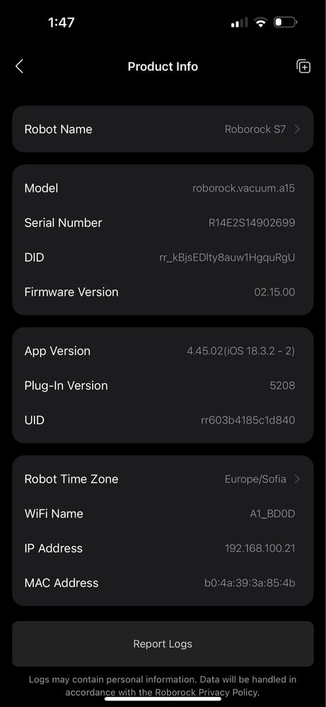 Xiaomi Roborock S7 прахосмукачка робот