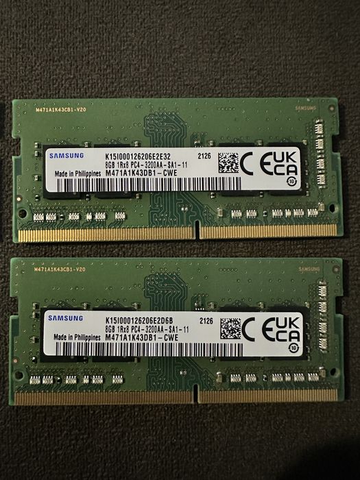 Memorii laptop ddr4 sodimm 2x8gb si 2x16gb 3200mhz
