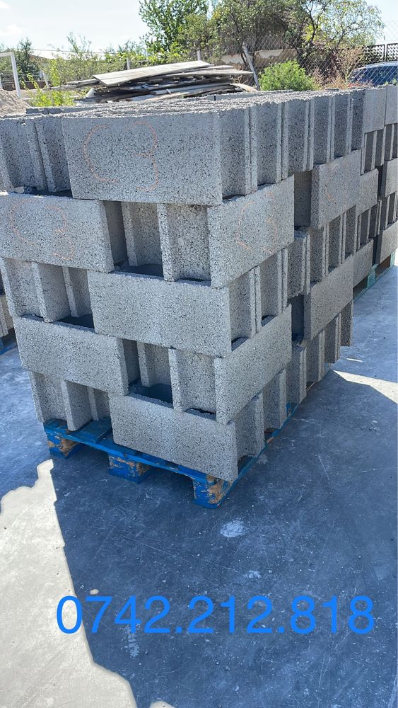 Boltari din beton, 15 l x22h x50 L cm,