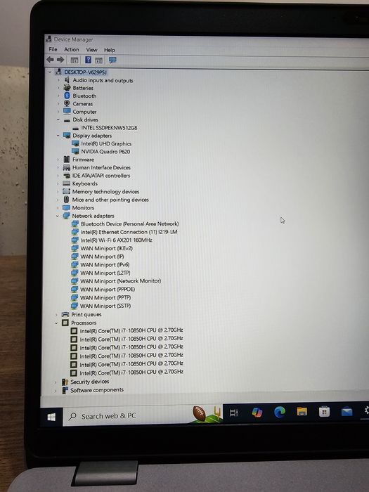 Dell Precision Workstation - i7-10850H/ 32gb Ram/ 512gb Ssd/