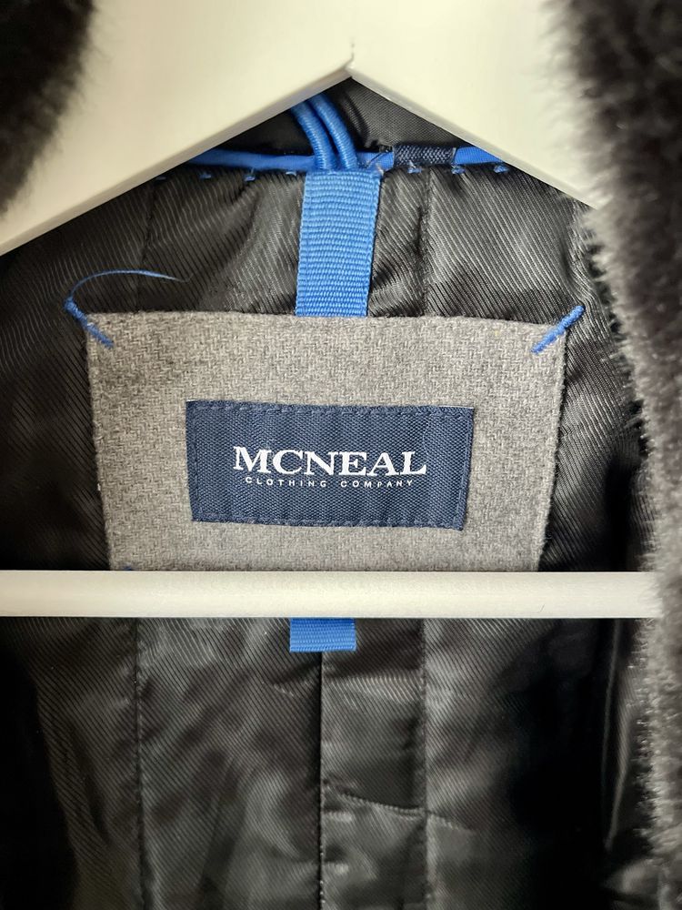 Стилно черно мъжко палто MCNEAL, размер: L