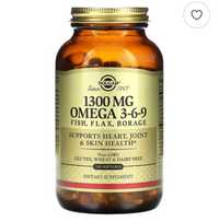 Solgar omega 3 -6-9. Омега 3 -6-9 из США 1300 mg.